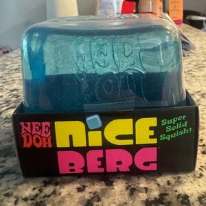 NEW Needoh HUGE Nice Berg Squishy Stress Squeeze Toy | Blue | Fast shipping!